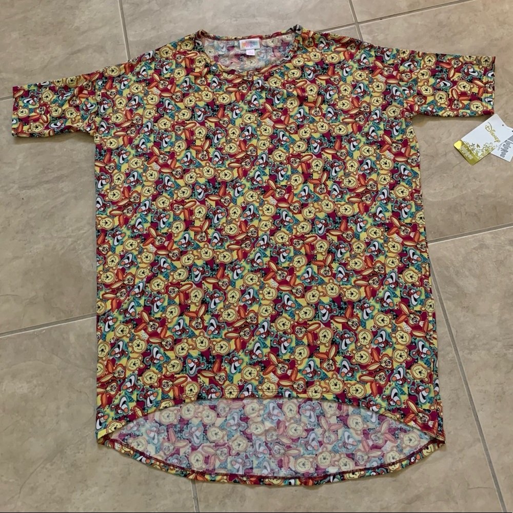 Disney LuLaRoe Winnie the Pooh Tigger Rabbit Red Yellow Women’s Shirt NEW w/ Tag